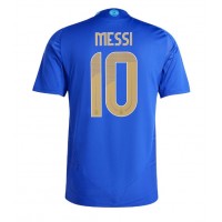 Camisa de Futebol Argentina Lionel Messi #10 Equipamento Secundário Copa America 2024 Manga Curta